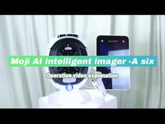 Schönheitssalon Vollgesichtshaut-Test-Maschine mit UV / RGB / PL Licht Mehrsprachigkeit Unterstützung